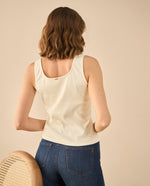 Camiseta de escote redondo para mujer - Blanco