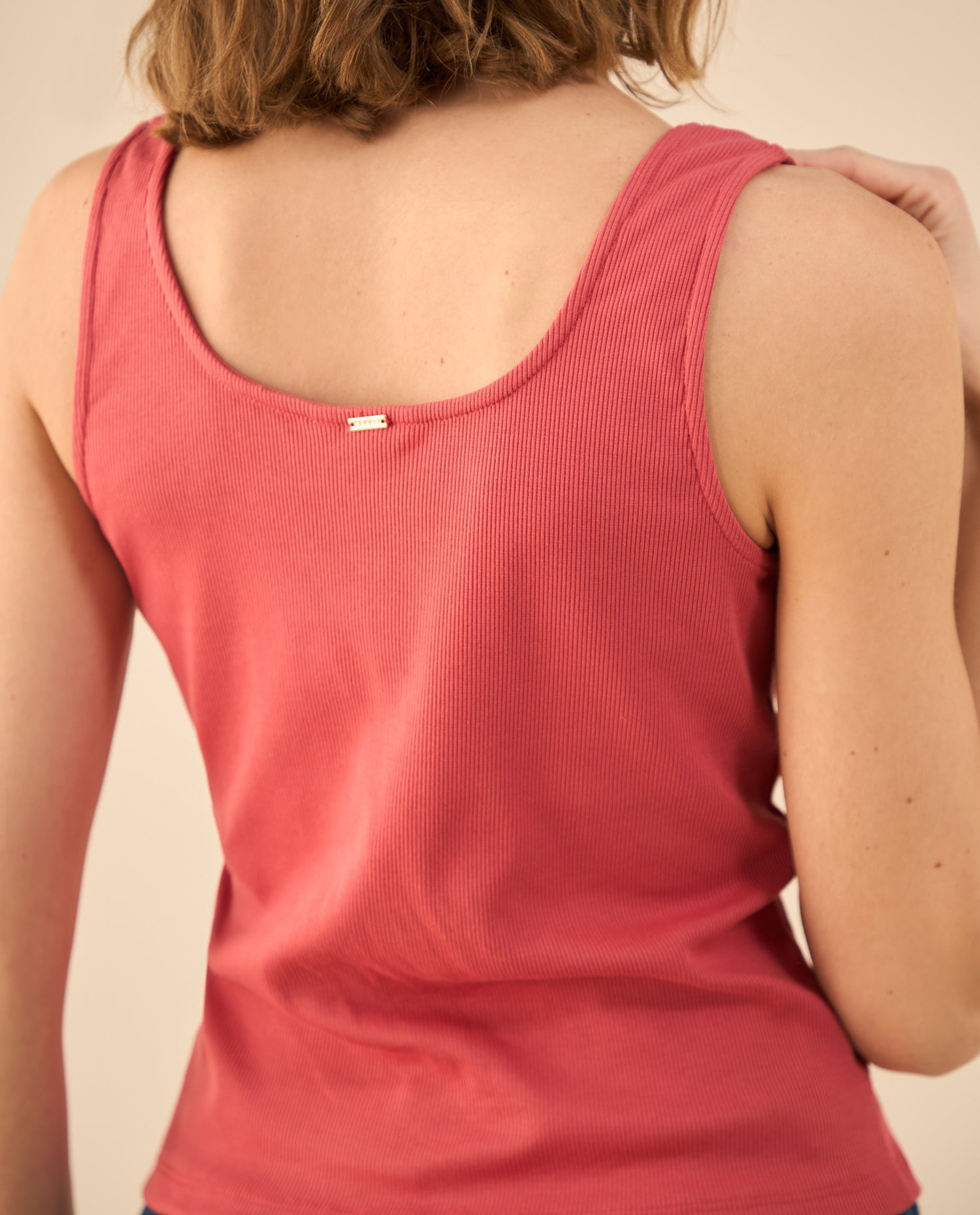 Camiseta de escote redondo para mujer - Rojo