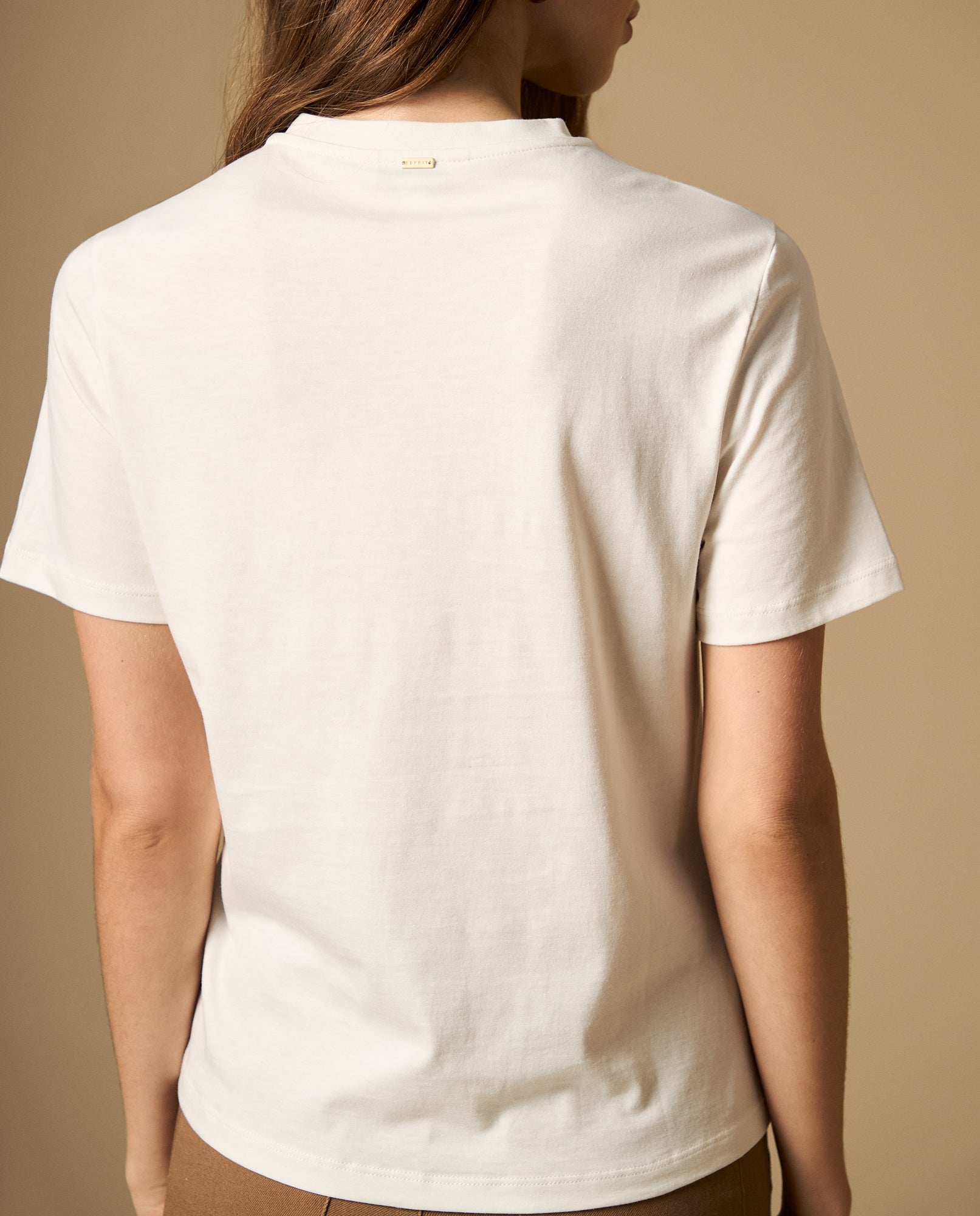 Camiseta manga corta con bordado floral - Blanco 34_602H006_BLA114202_4