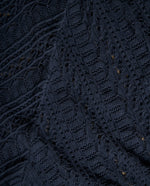 Camiseta manga corta escote en V con textura - Azul