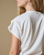 Camiseta manga sisa 603H010 - Crudo