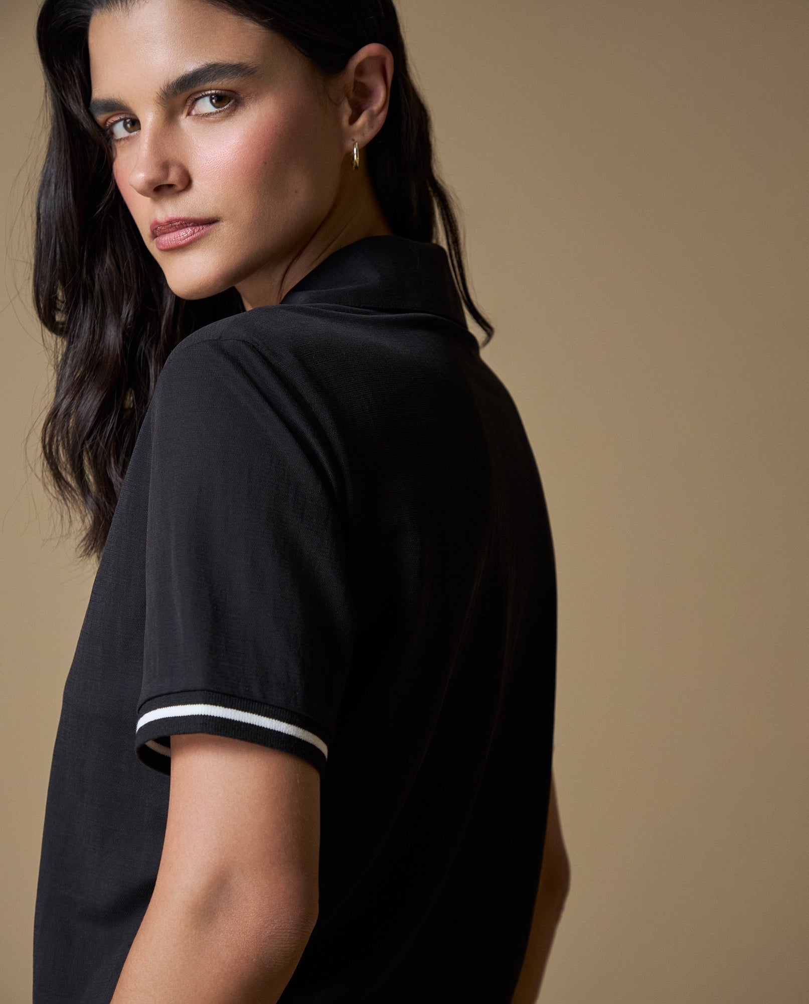 Camiseta Polo Manga Sisa - Negro 34_603H191_NEG193909_3