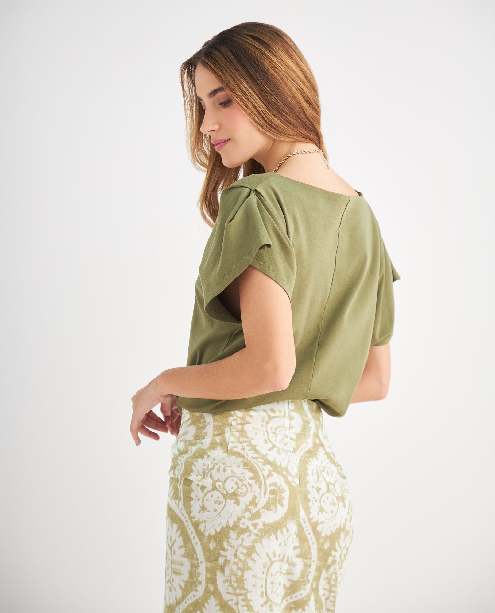 Camiseta manga corta para mujer - Verde 34_609F014_VER170535_4