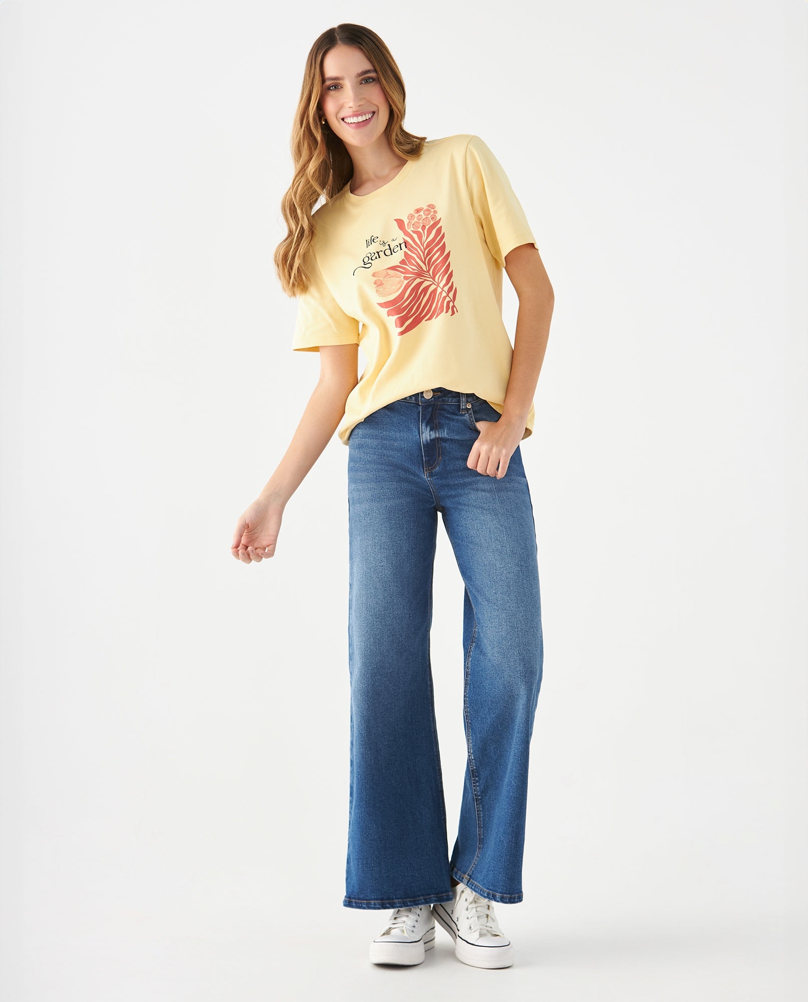 Camiseta básica estampada para mujer - Amarillo 34_609F034_AMA130917_6
