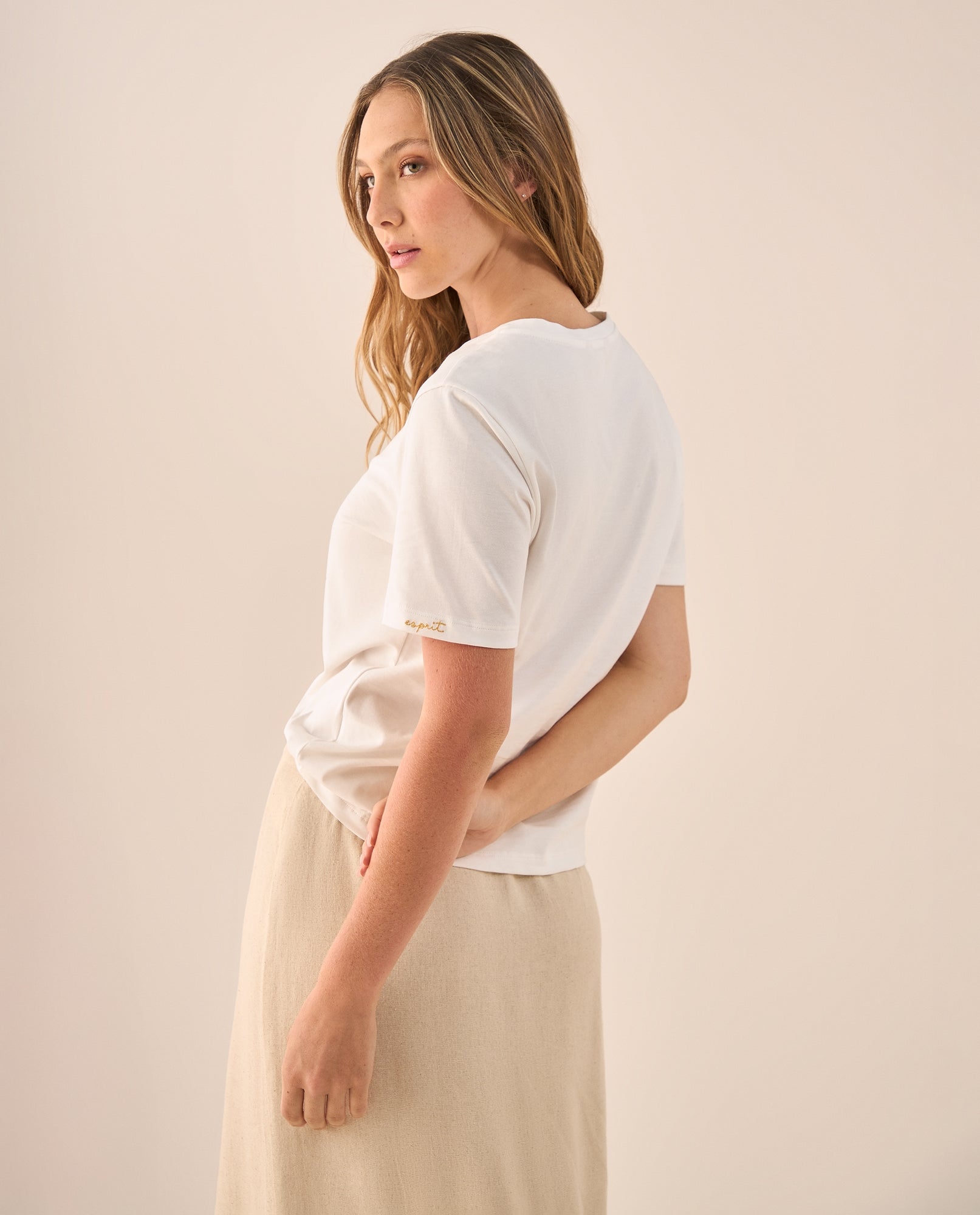 Camiseta Naranja con Estampado Sicily Market - Blanco 34_609G002_BLA110601_4