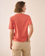 Camiseta Naranja con Estampado Sicily Market - Naranja