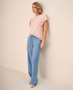 Camiseta Rosa con Volantes Románticos - Rosa