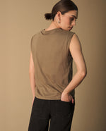 Camiseta con Bordados Paisley - Verde