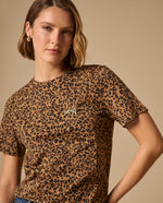 Camiseta Animal Print Beige Premium - Beige