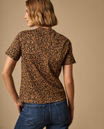 Camiseta Animal Print Beige Premium - Beige