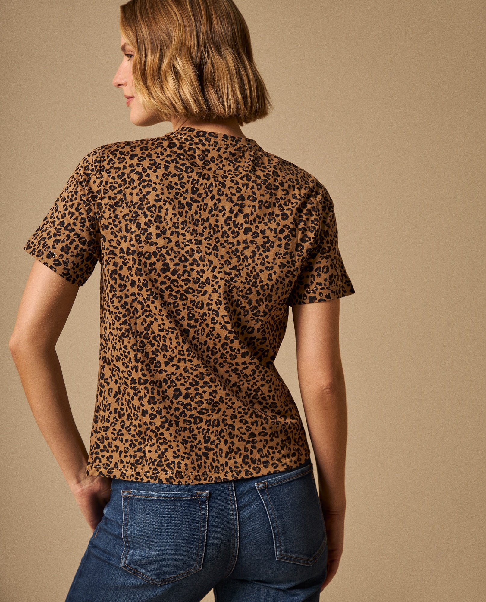 Camiseta Animal Print Beige Premium - Beige 34_609G019_BEI161315_6