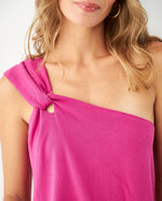 Camisa a un solo hombro para mujer - Rosa