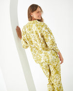 Camisa manga larga estampada para mujer - Verde