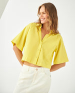 Camisa manga corta para mujer - Verde