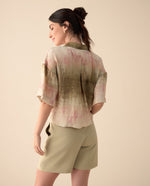 Camisa de largo pretinero para muer - Beige