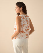 Camisa manga sisa para mujer - Crudo