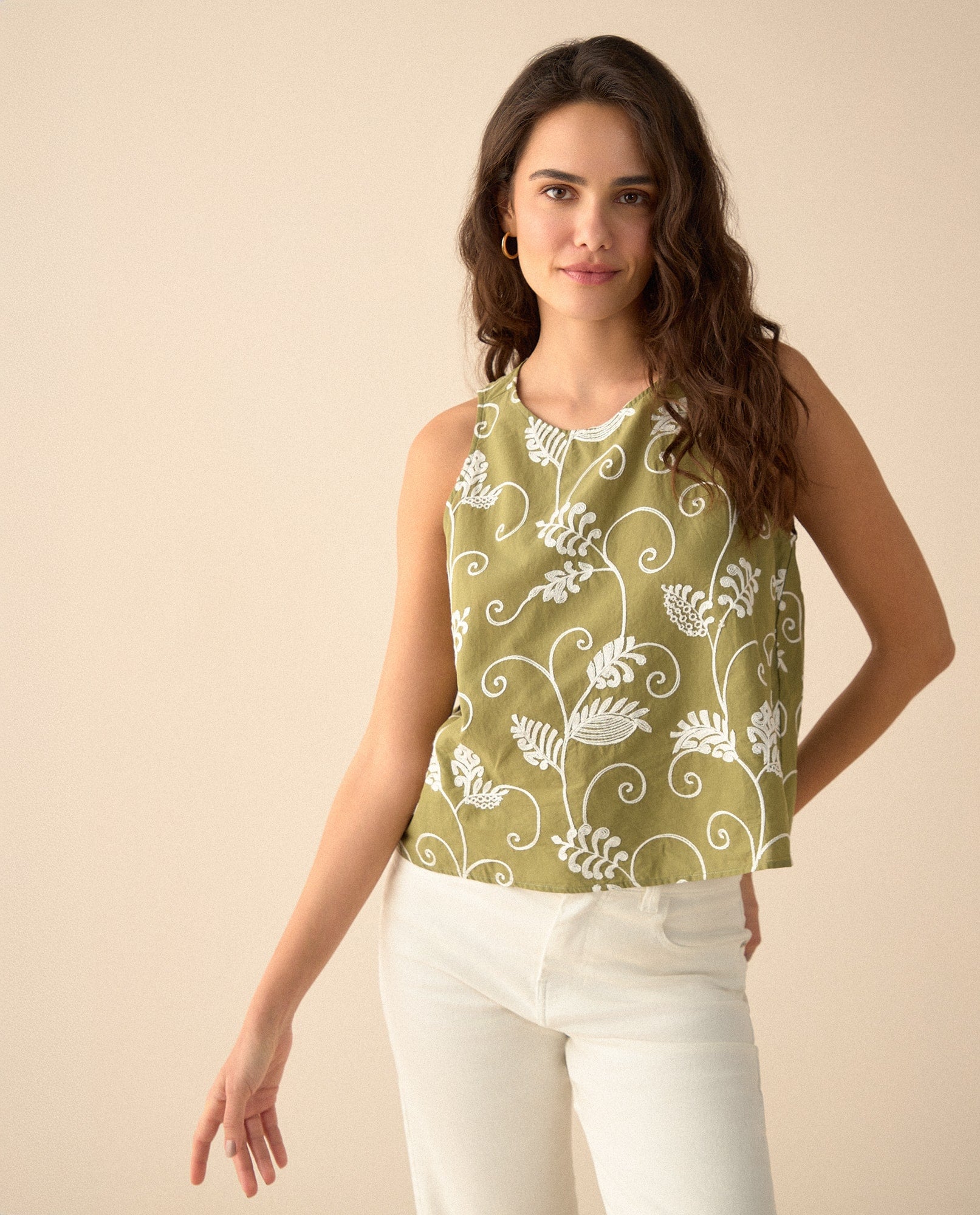 Camisa manga sisa para mujer - Verde 34_611G004_VER170525_0