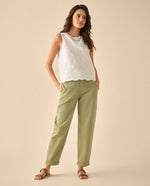 Camisa con detalles bordados a tono para mujer - Blanco