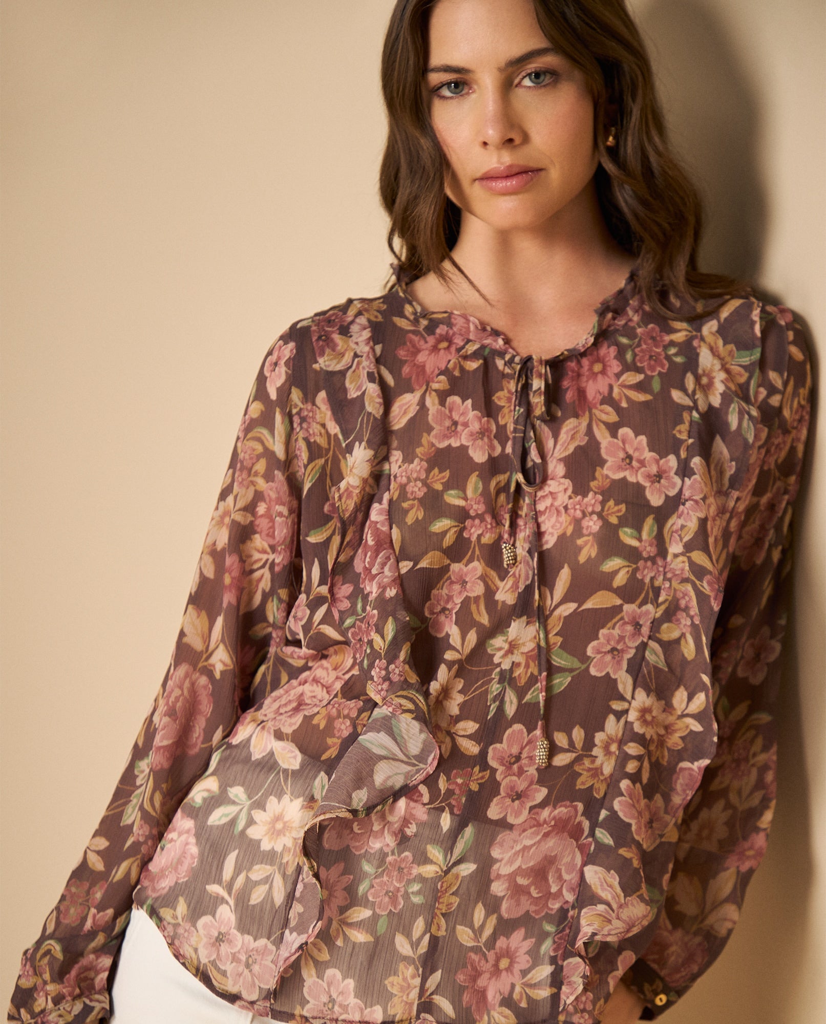 Camisa manga larga cuello en V - Morado 34_611H001_MOR191619_0
