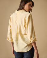 Camisa manga larga cuello camisero - Amarillo