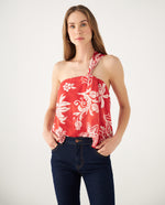 Camisa a una manga para mujer - Naranja