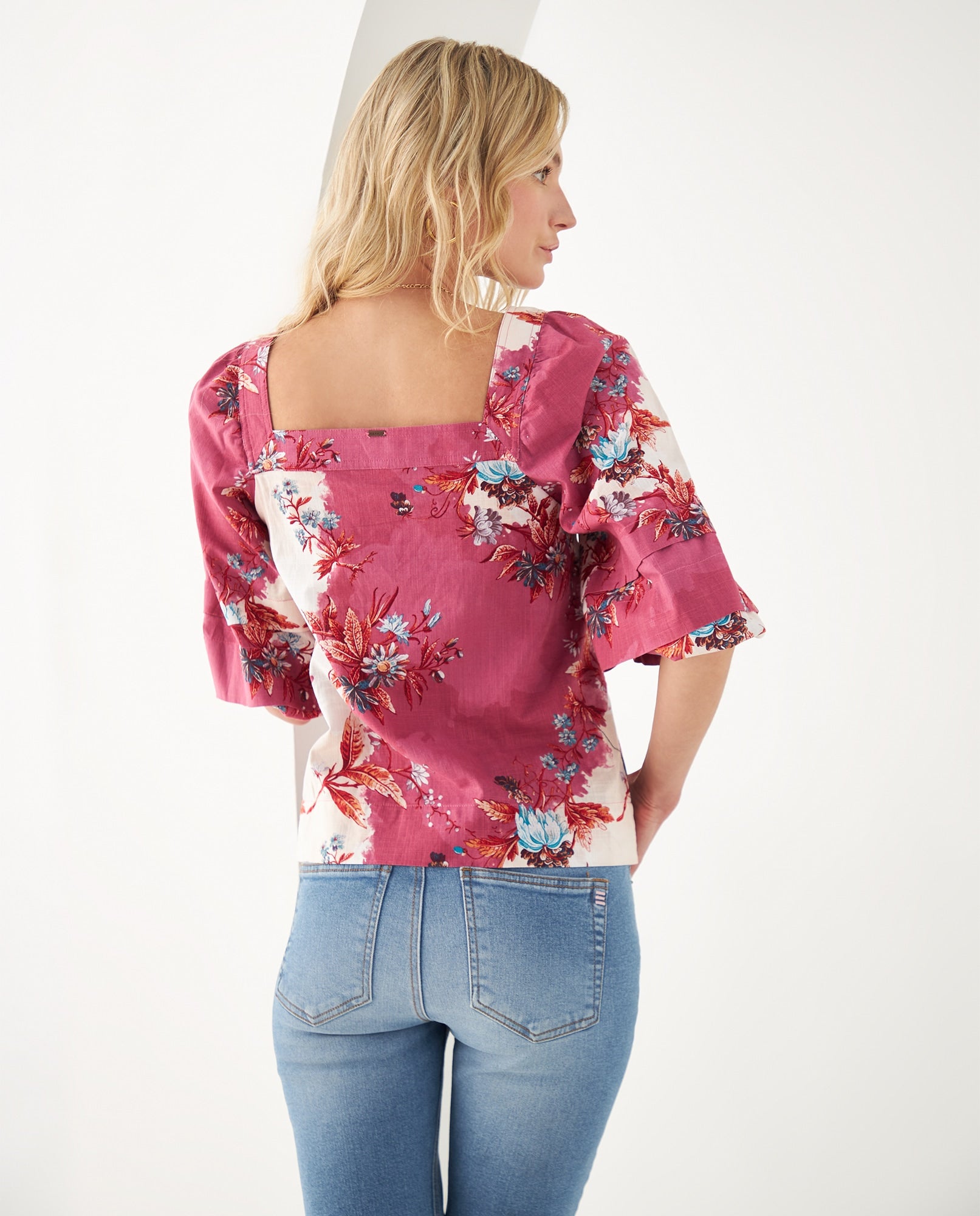 Camisa con escote recto para mujer - Rosa 34_612F011_ROS171723_4