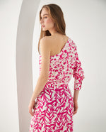 Camisa con estampado de flores para mujer - Rosa