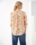 Camisa con estampado de flores para mujer - Amarillo