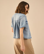 Camisa en denim para mujer - Azul