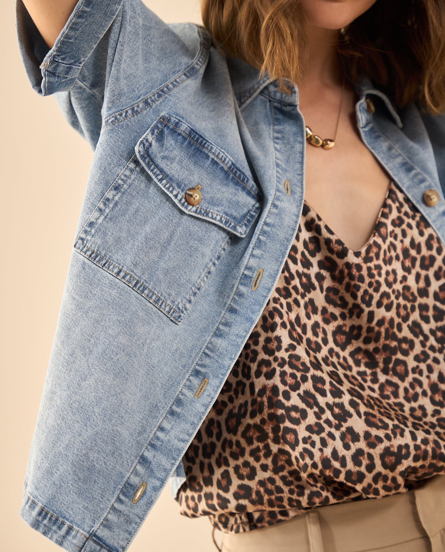 Camisa en denim para mujer - Azul