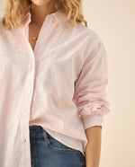 Camisa de diseño a rayas para mujer - Amarillo