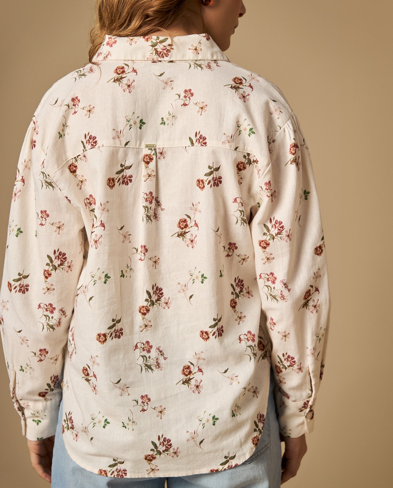 Camisa camisera estampada de manga larga - Crudo 34_612H067_CRU114201_5