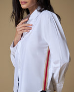 Camisa manga larga algodón - Blanco