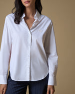 Camisa manga larga algodón - Blanco