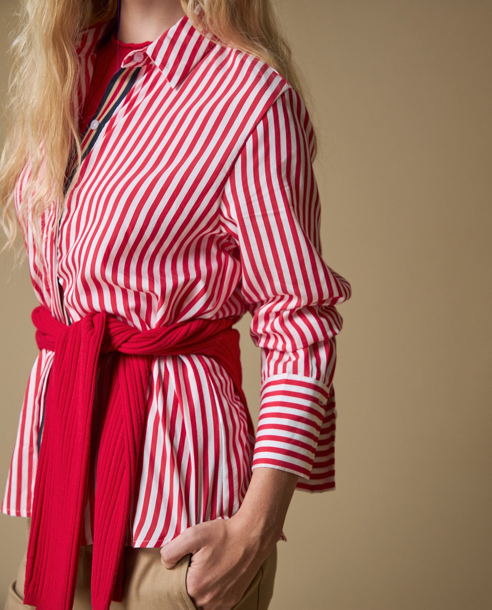 Camisa M/L a Rayas Esprit - Blanco 34_613H014_BLA110601_5