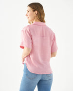 Camisa de manga corta para mujer - Rosa