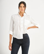 Camisa con detalles desagujados para mujer - Crudo