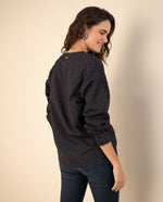 Camisa manga larga para mujer - Negro