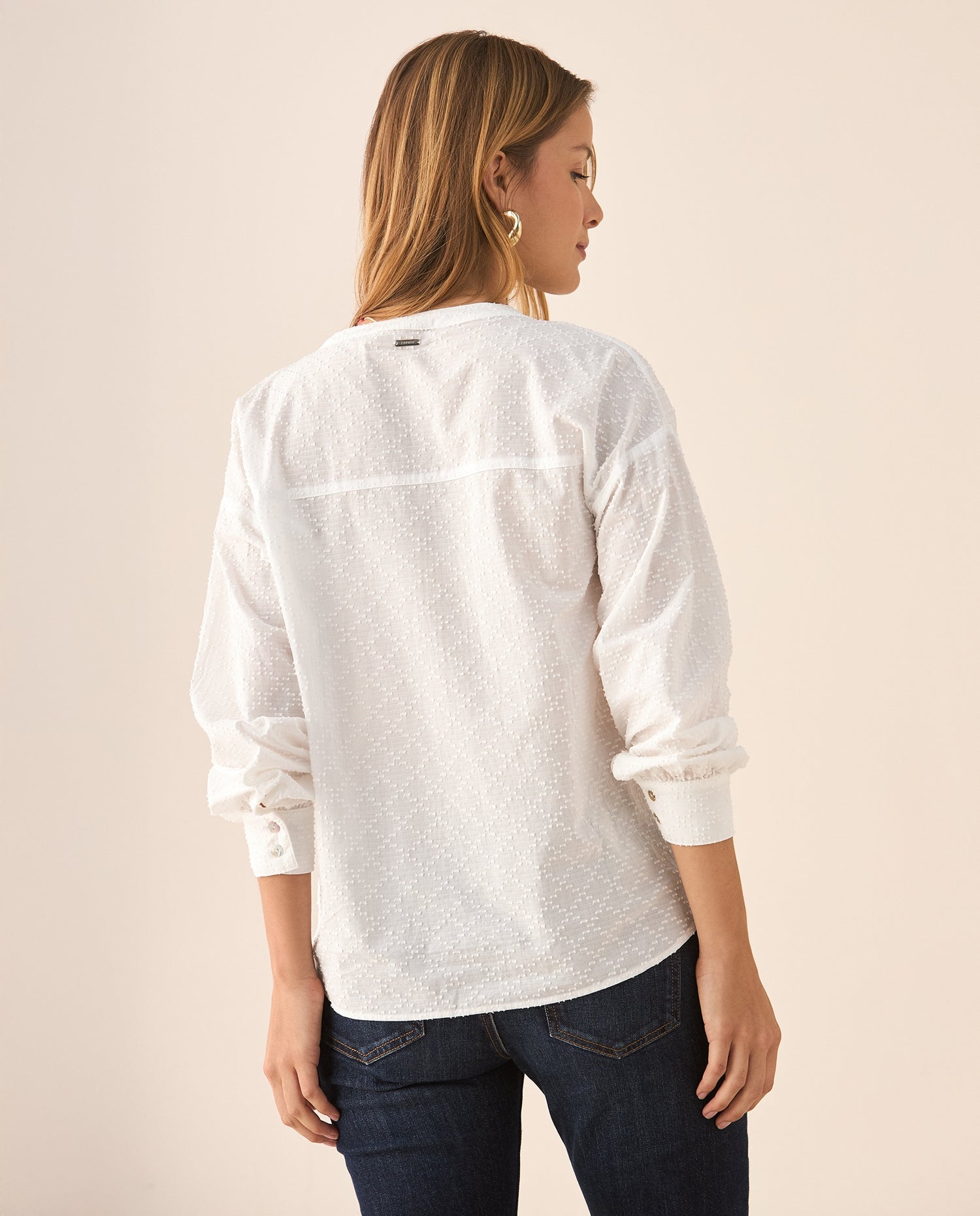 Camisa de manga 3/4 para mujer - Crudo