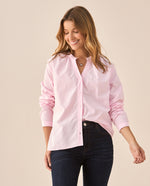 Camisa de cuello neru para mujer - Rosa