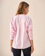 Camisa de cuello neru para mujer - Rosa