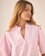 Camisa de cuello neru con bolero para mujer - Naranja