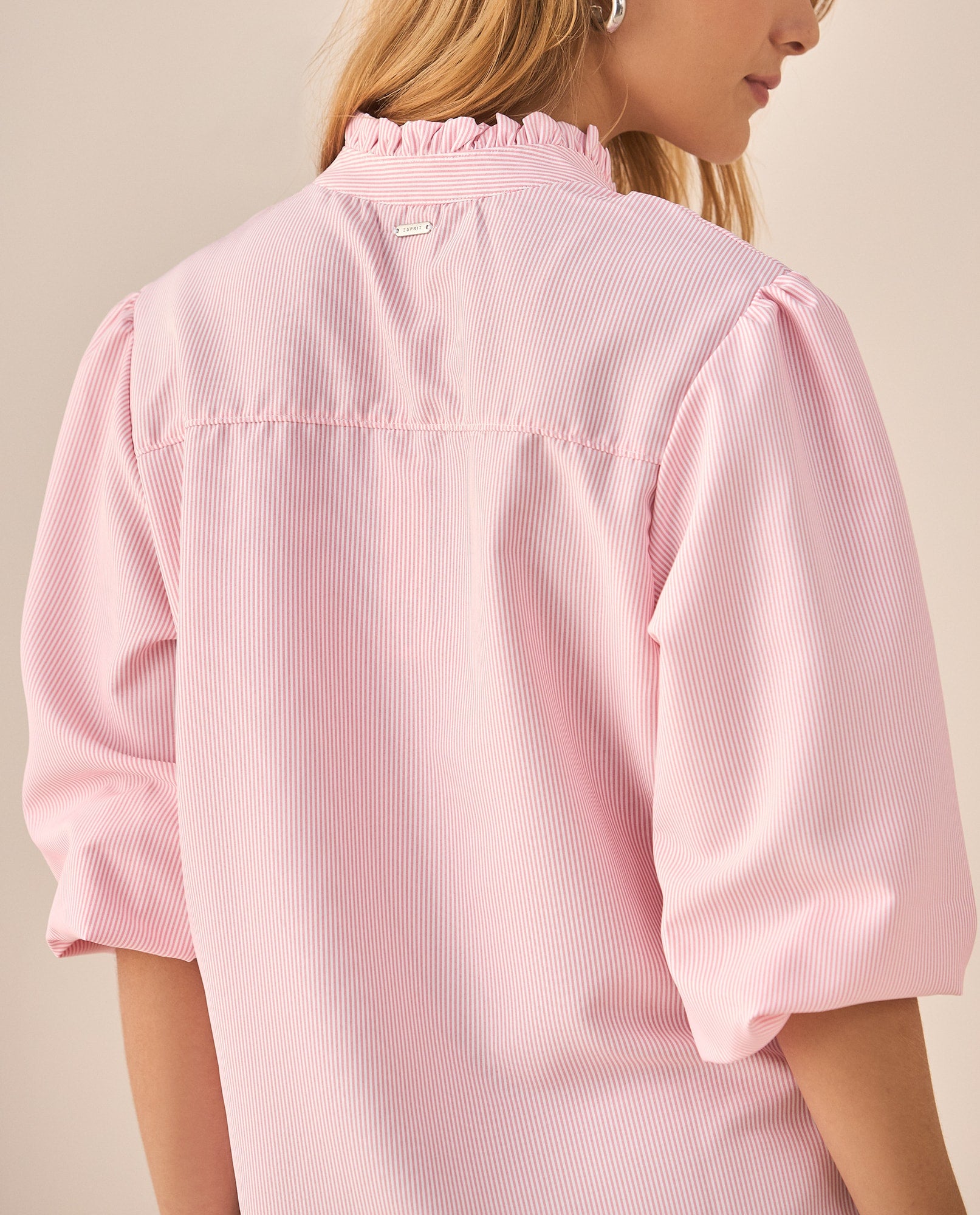 Camisa de cuello neru con bolero para mujer - Naranja 34_615F340_NAR151058_5