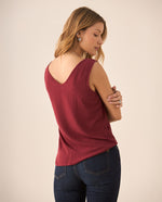 Camisa de animal print para mujer - Rojo