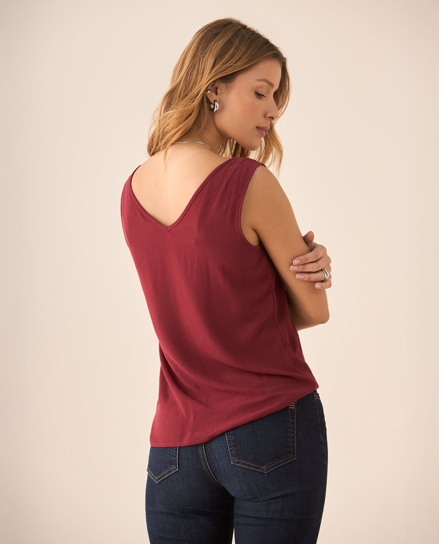 Camisa de animal print para mujer - Rojo