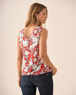 Camisa de animal print para mujer - Rosa