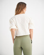 Camisa con detalles desagujados para mujer - Crudo