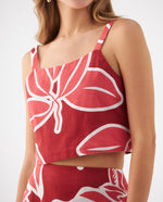 Camisa con estampado a rayas para mujer - Rosa