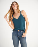 Camisa manga sisa para mujer - Verde