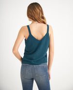 Camisa manga sisa para mujer - Verde